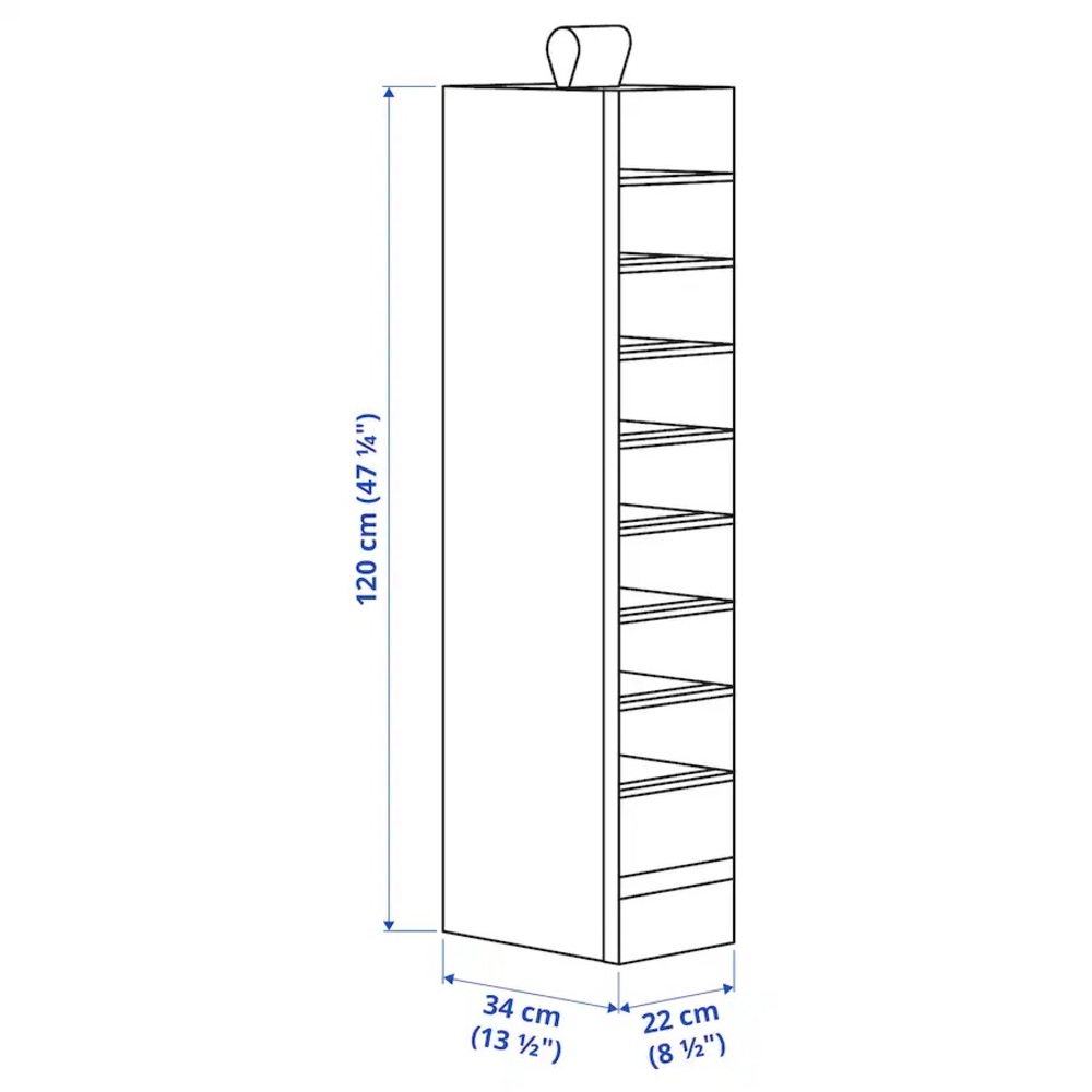 IKEA hanging shoe organizer